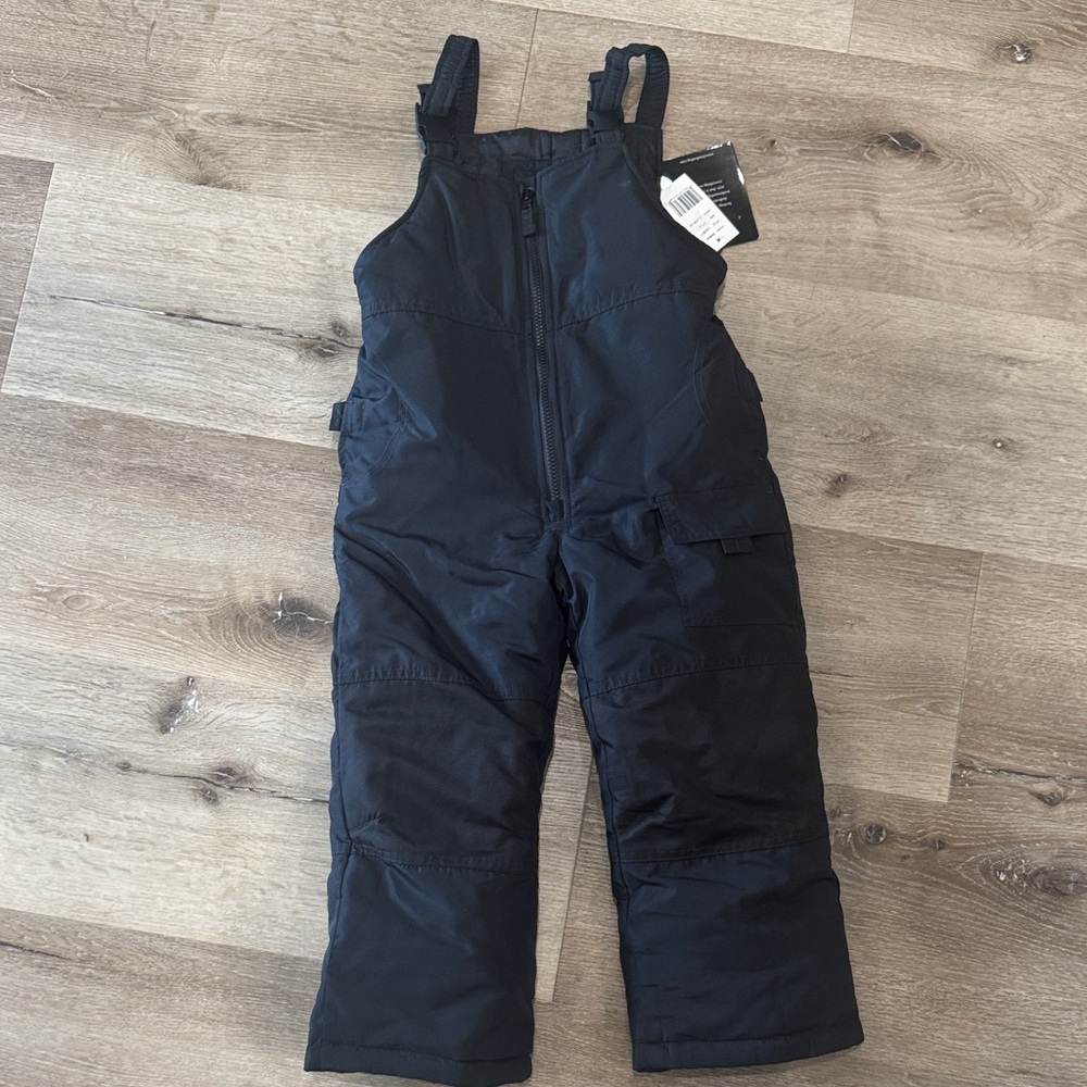 London Fog Black Kids Snow Bib